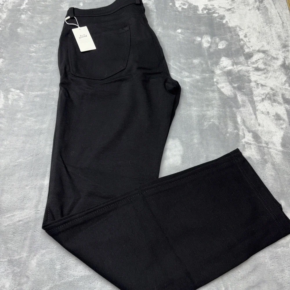 Brax Chuck Hi Flex‎ Jersey Knit Performance Pants Black Stretch 34x32 NWT Italy